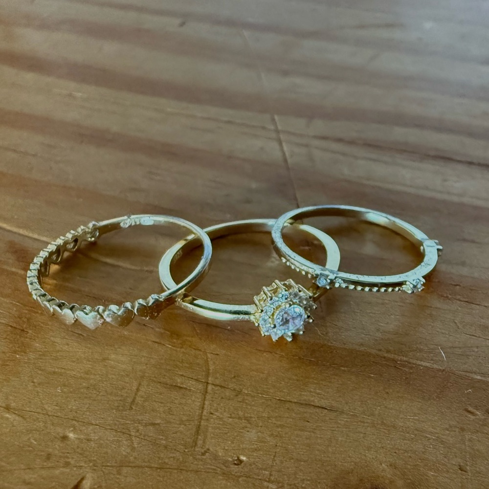Elegant Stacking Ring Set